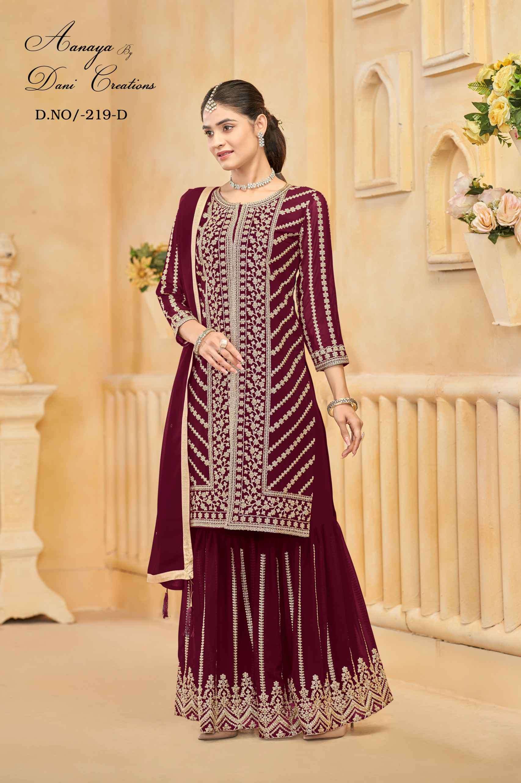 Aanaya Vol 219 Partywear Style Sharara Design Dress view 8