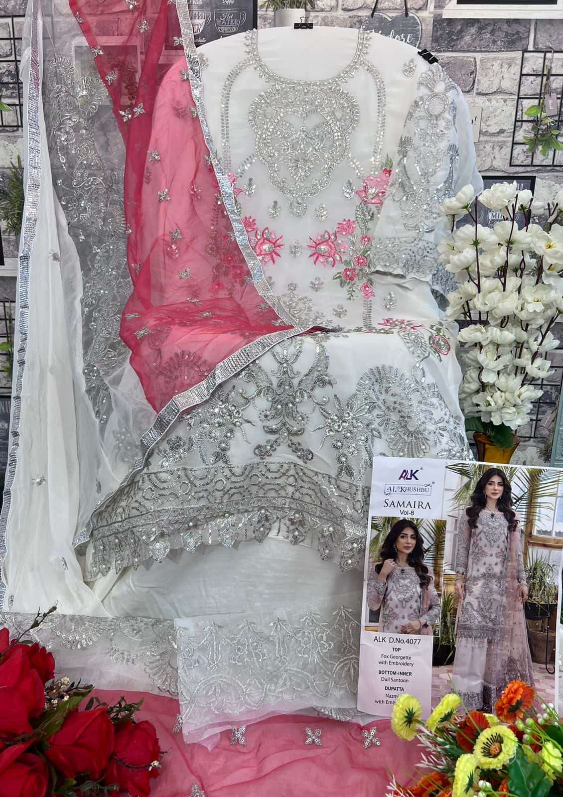 Al Khushbu Samaira Vol 8 Heavy Designer Style Pakistani Festive Catalog Collection view 10