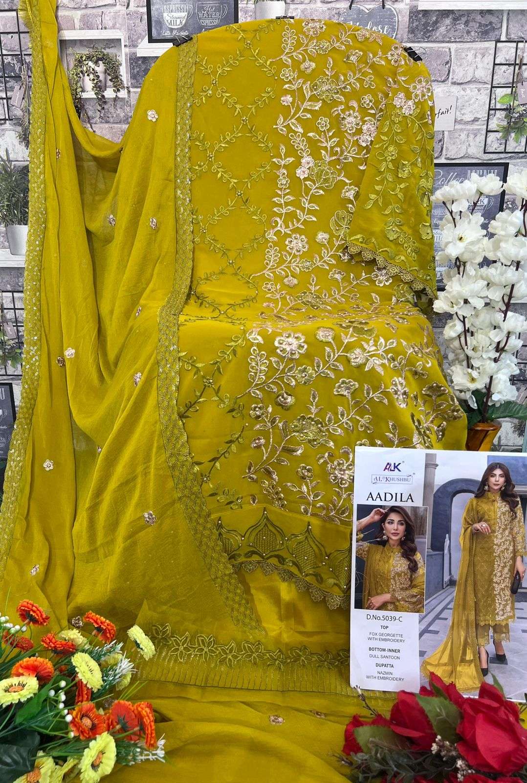 Al Khushbu Aadila Vol 1 Georgette Pakistani Suit view 8
