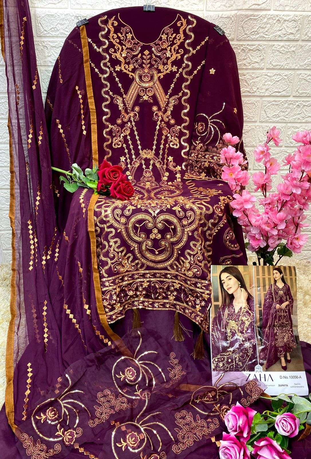 Zaha Malika Pakistani Designer Salwar Suit view 5
