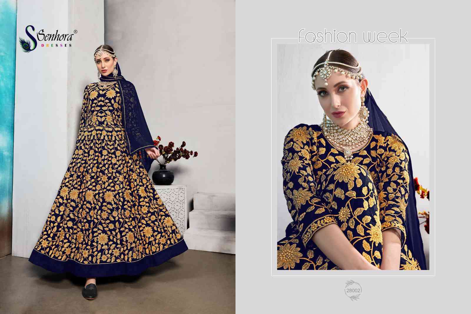 Senhora Mahek Vol 28 Heavy Designer Gown Wedding Wear Collection view 3