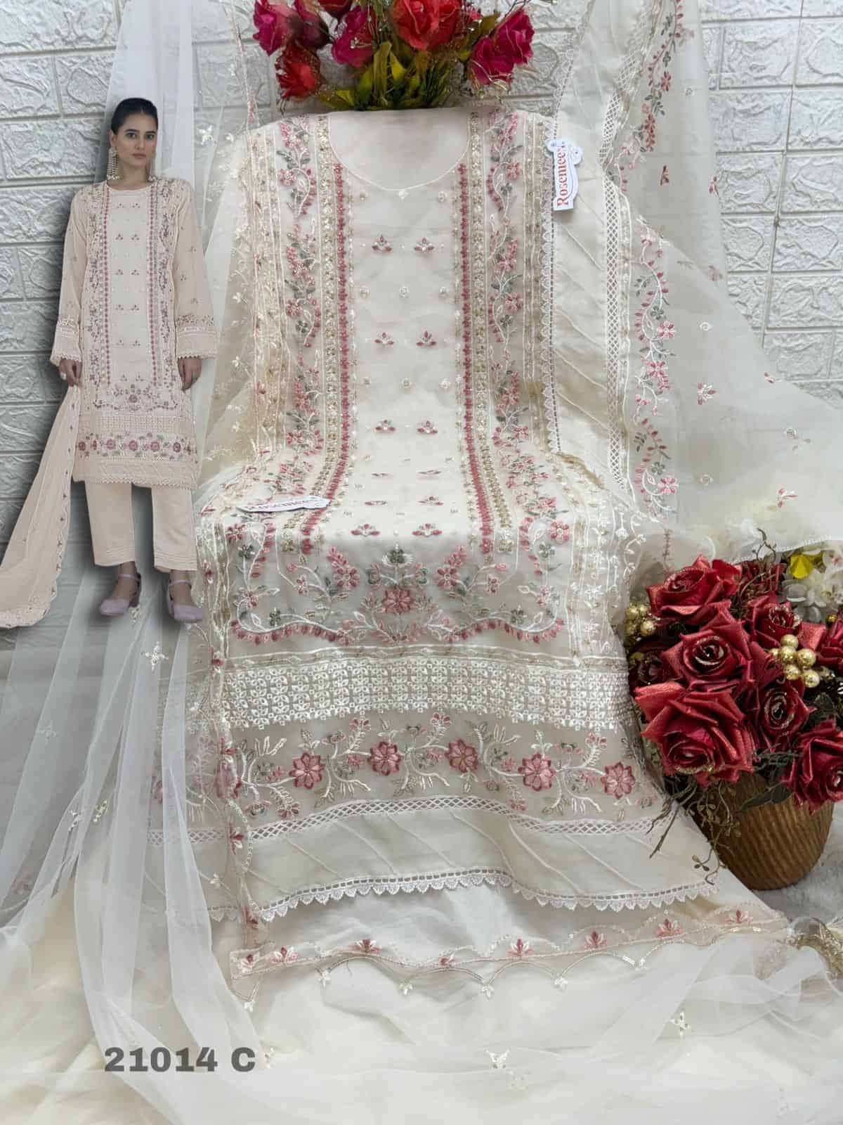 Fepic Iraaday IR 21014 Colors Latest Organza Embroidered Salwar Suit Wholesalers view 2