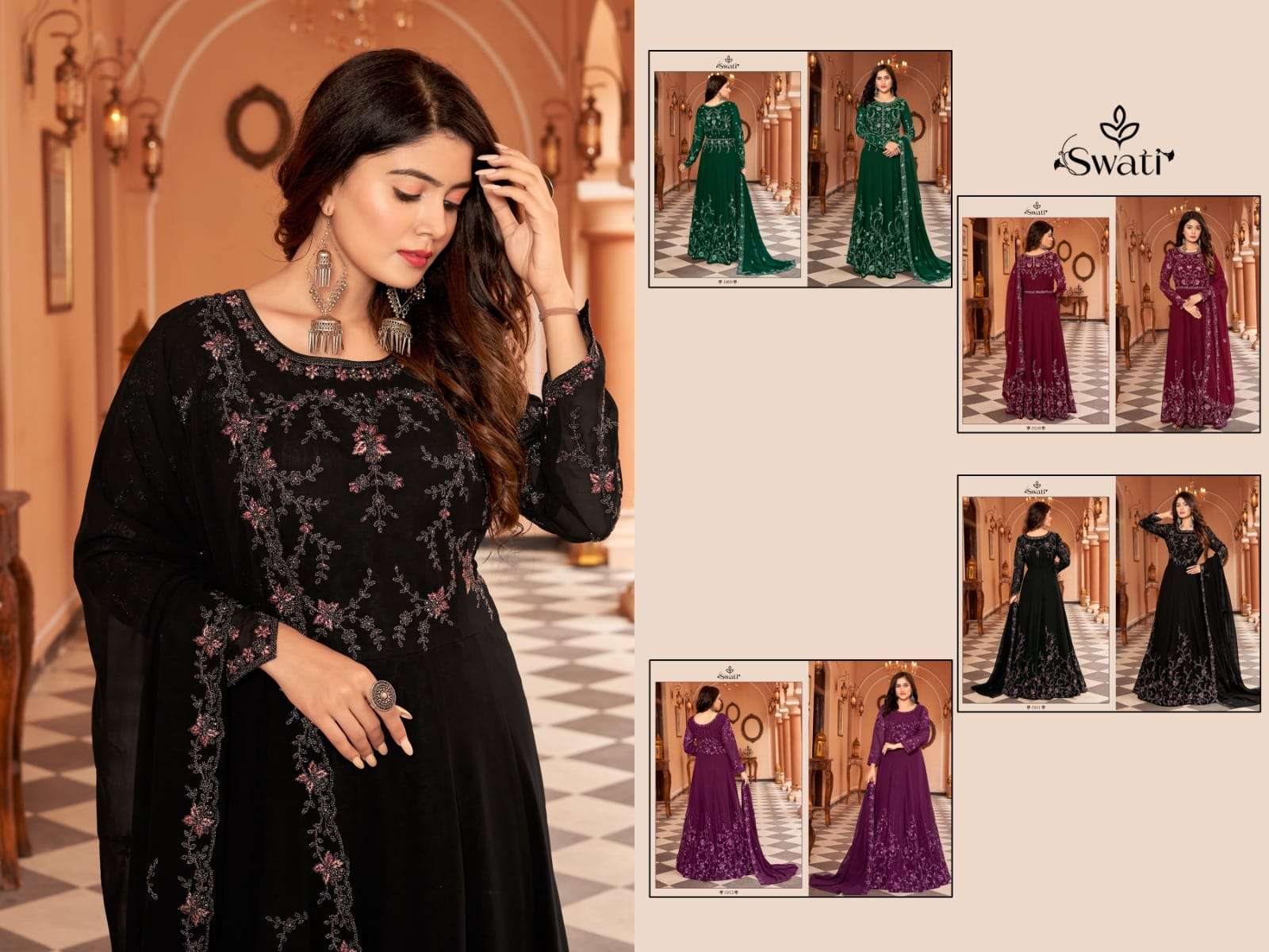 Swagat Swati 1009 To 1012 Designer Partywear Dress Latest New Collection view 8