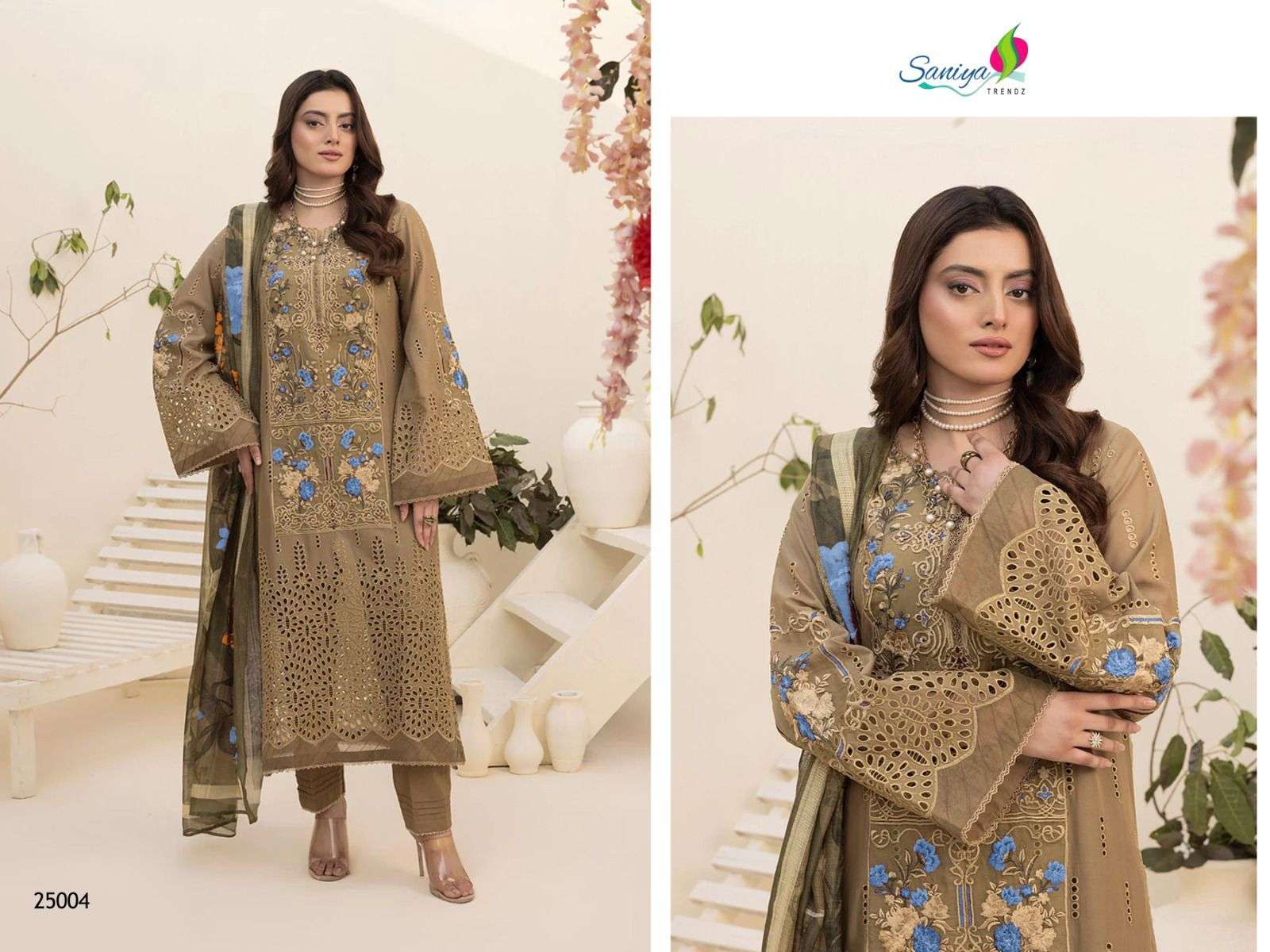 Saniya Trendz H 25004 Pure Cotton Pakistani Dress New Collection view 3