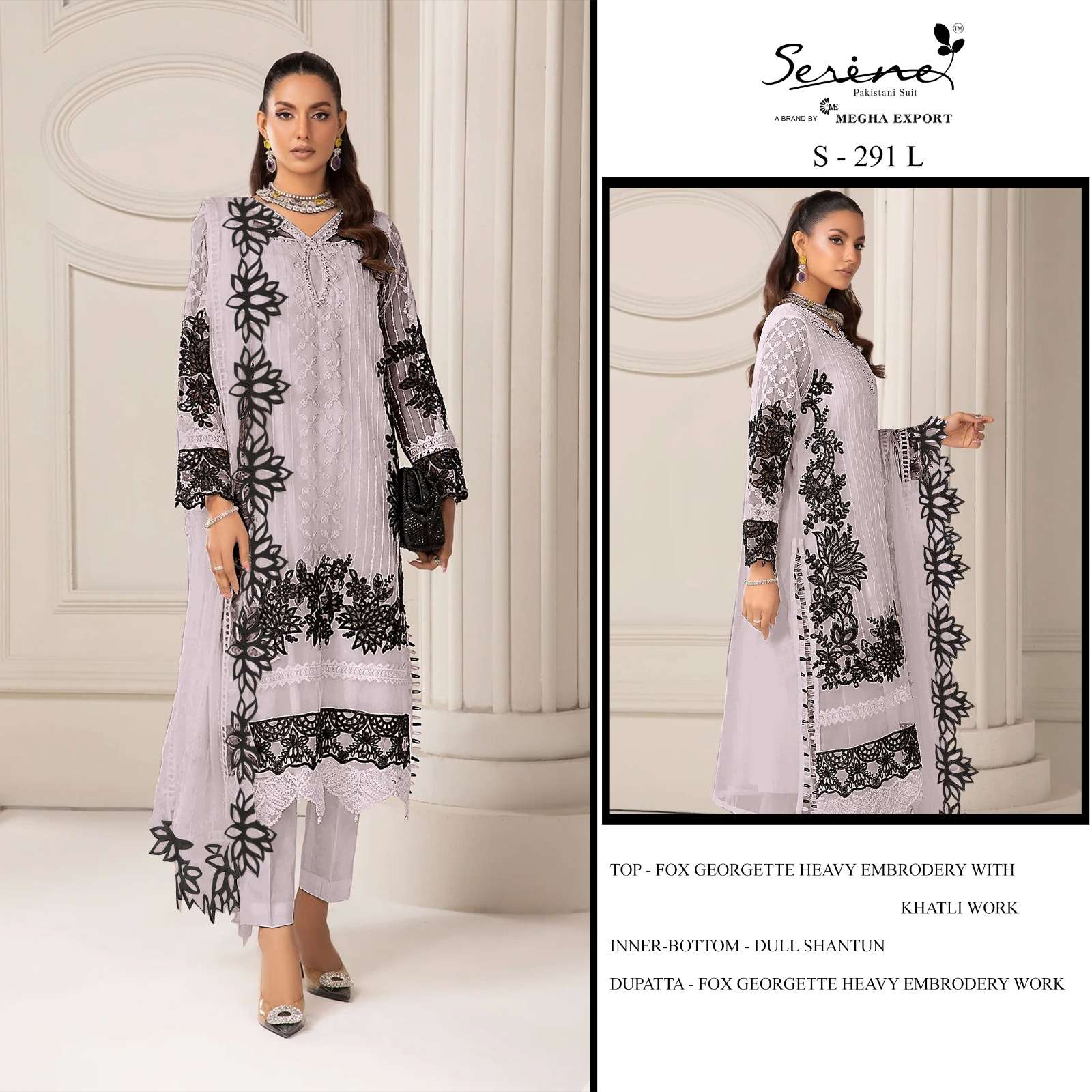 Serine S 291 Colors pakistani Salwar Collecion At Price view 3