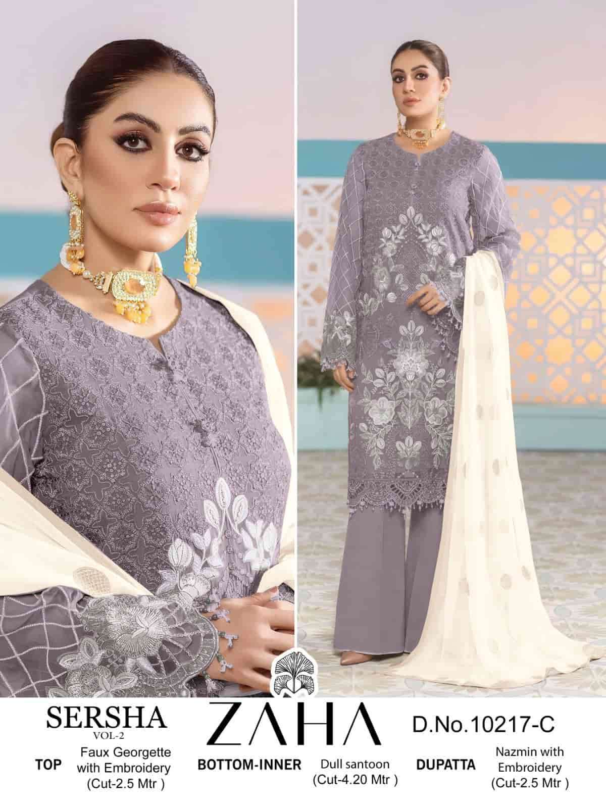 Zaha Sersha Vol 2 Party Wear Style Latest Designer Pakistani Salwar Suit Collection view 8