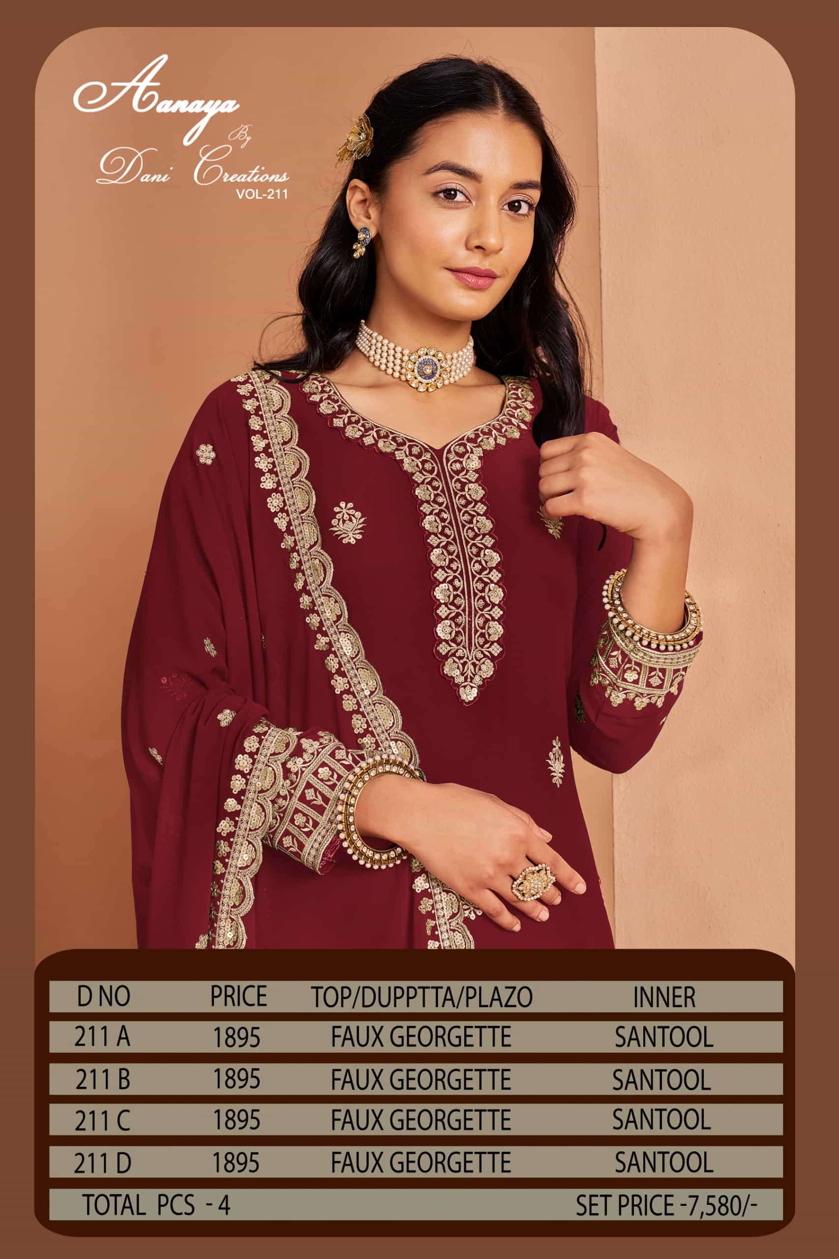 Aanaya Vol 211 Fancy Designer Suit Salwar view 9