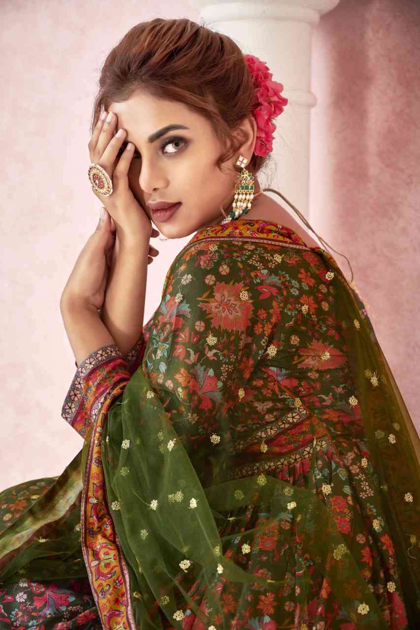 Alfaaz Kimaya Partywear Silk Gown Collection New Catalog view 6