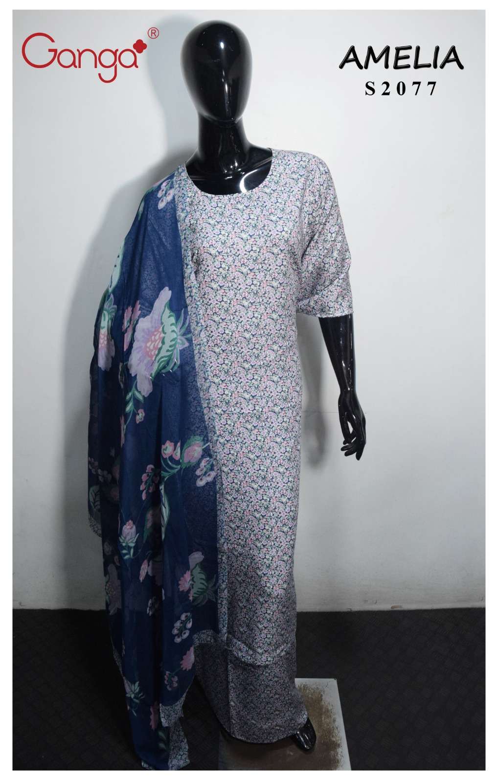 Ganga Amelia 2077 Pashmina Winter Dress view 3