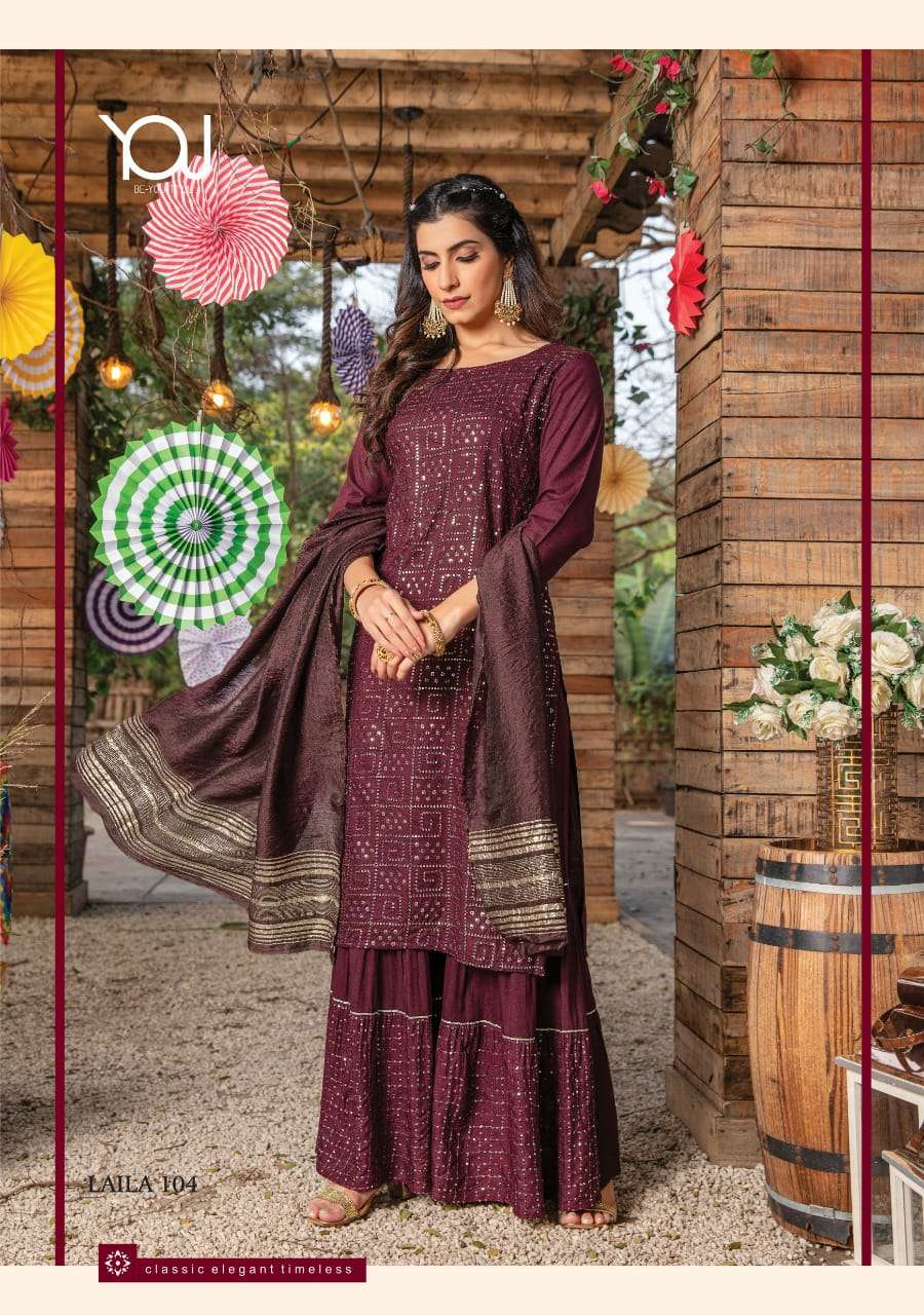 Wanna Laila Designer Readymade Women Ethnic Wear Sharara Dress Collection view 11