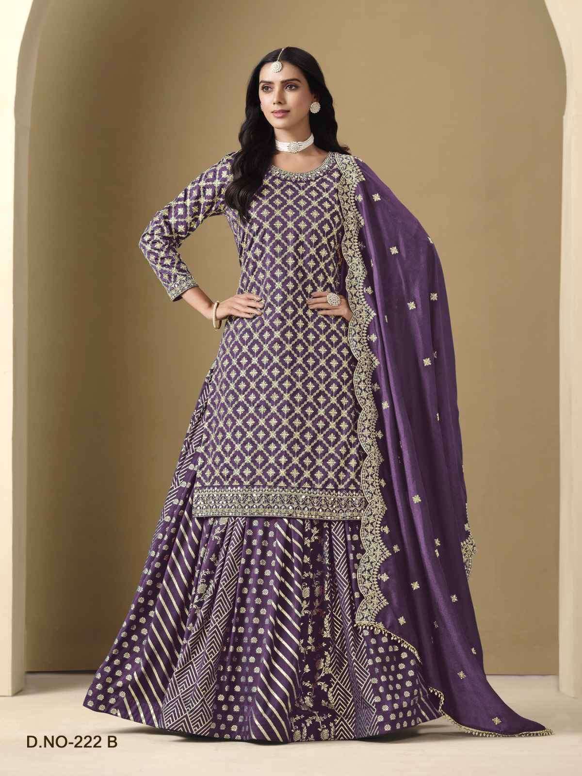 Aanaya Vol 222 Wedding Wear Lehenga Style Dress Latest Collection view 6