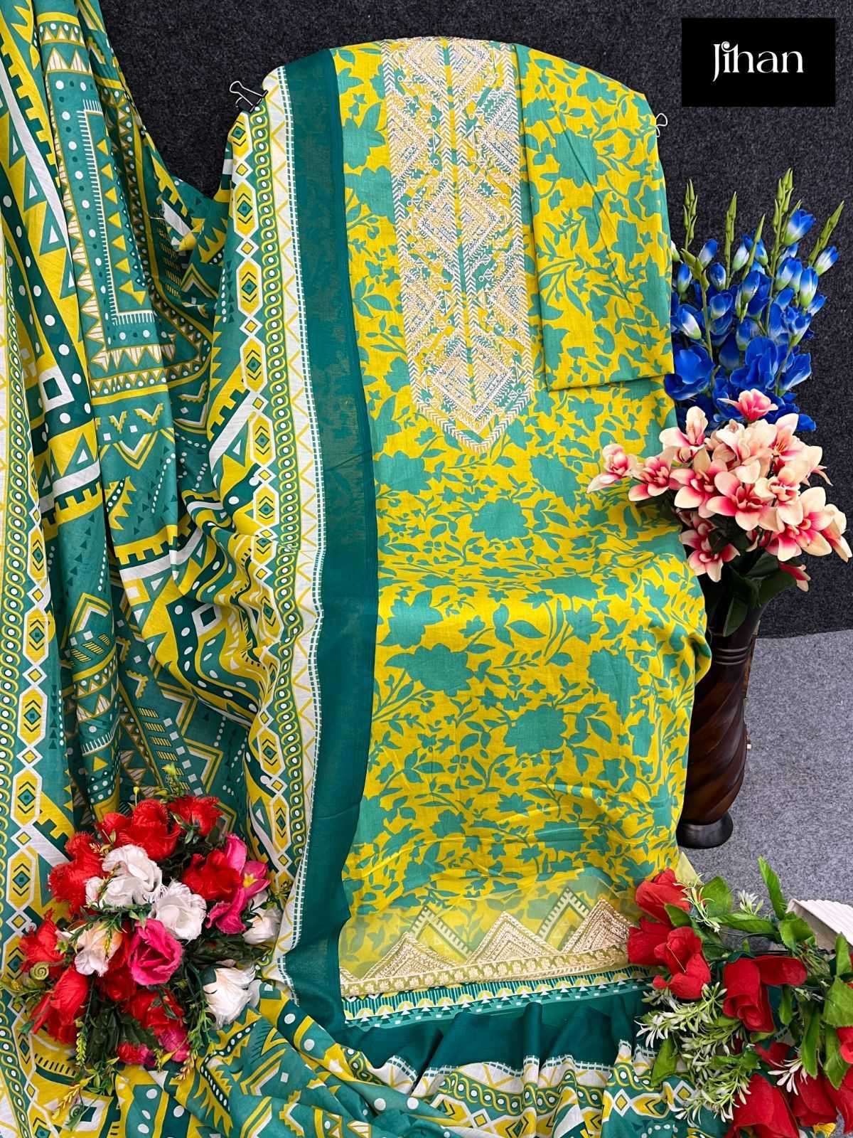 Jihan Imperial Collection Vol 1 3397 To 3399 Pakistani Dress Summer Collection view 2