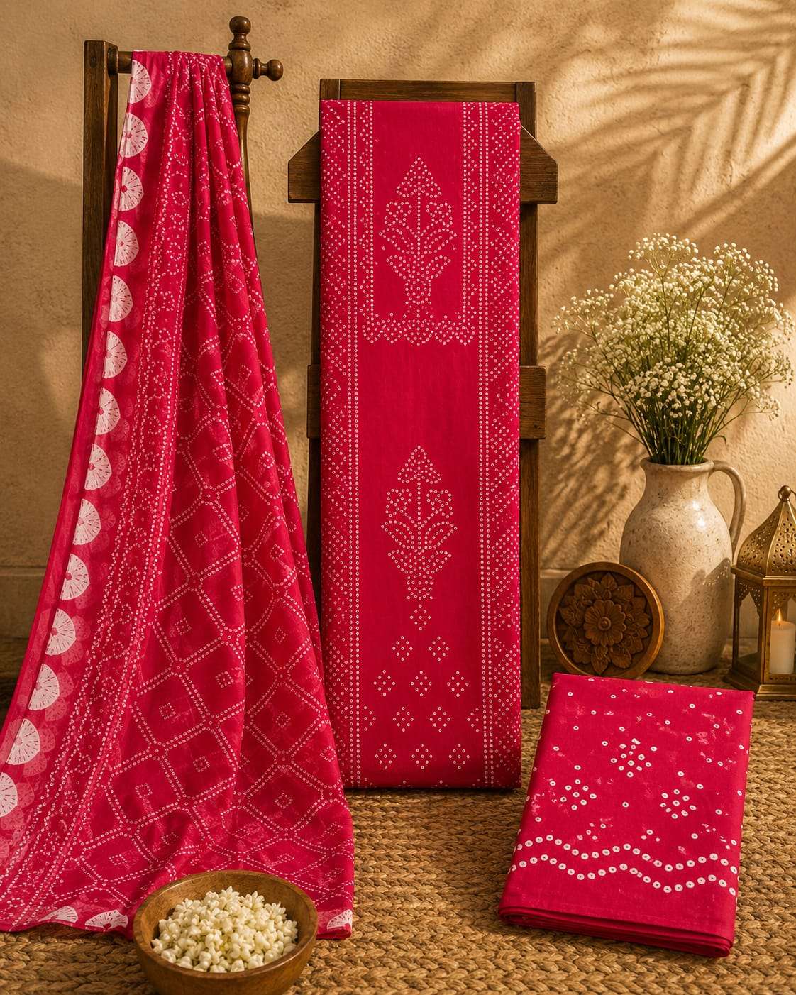 Js Priya Bandhani Vol 44 Premium Style Bandhani Dress Material view 5