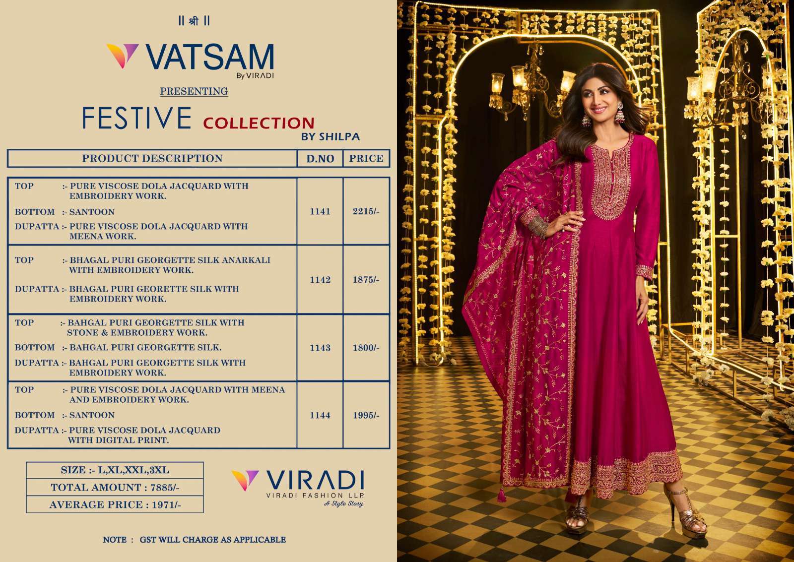 Viradi Vatsam Festive Colletion By Shilpa Readymade Designs Traditional Dress view 2
