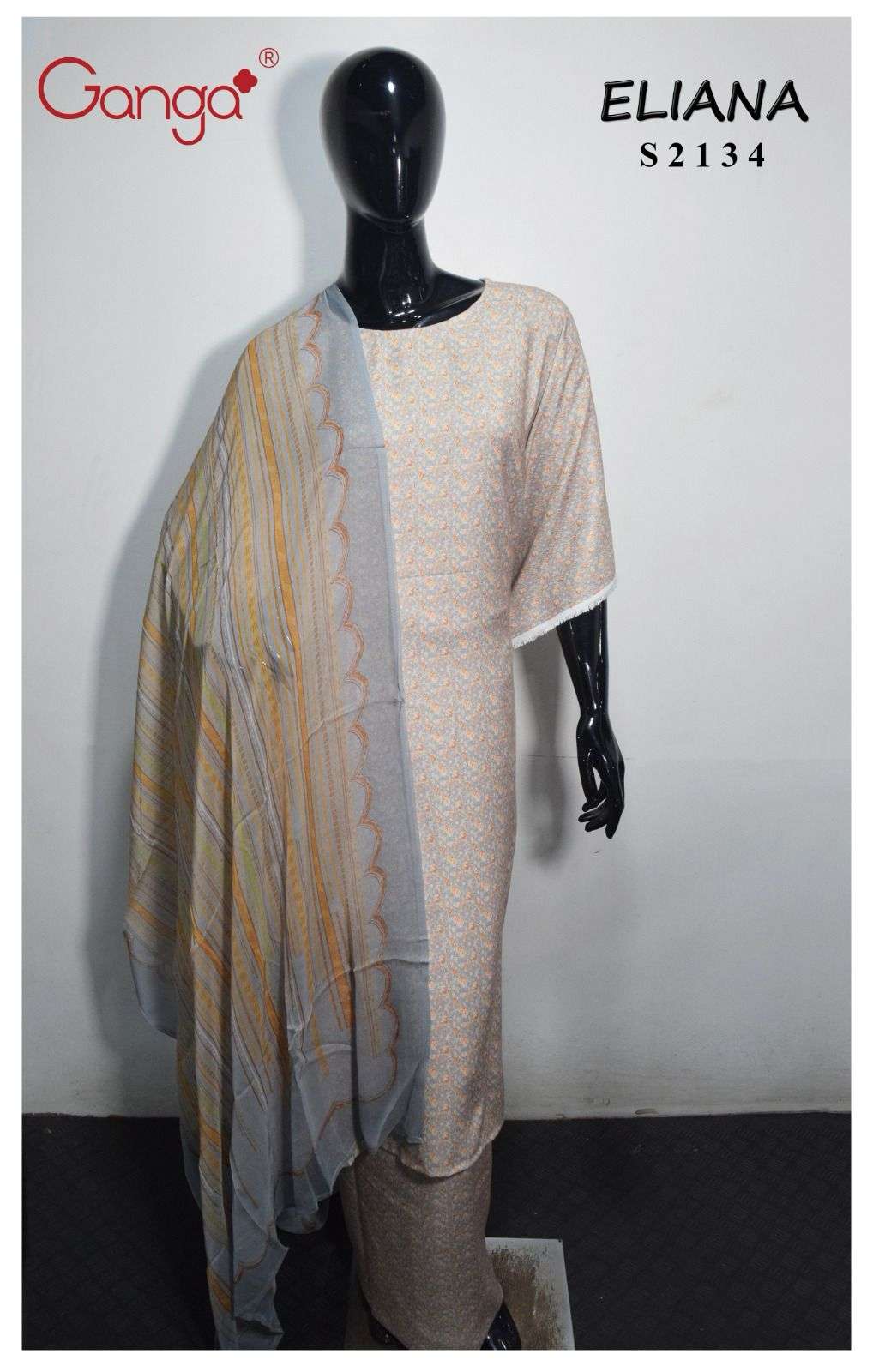 Ganga Eliana Digital Print Pashmina Branded Winter Suits view 14