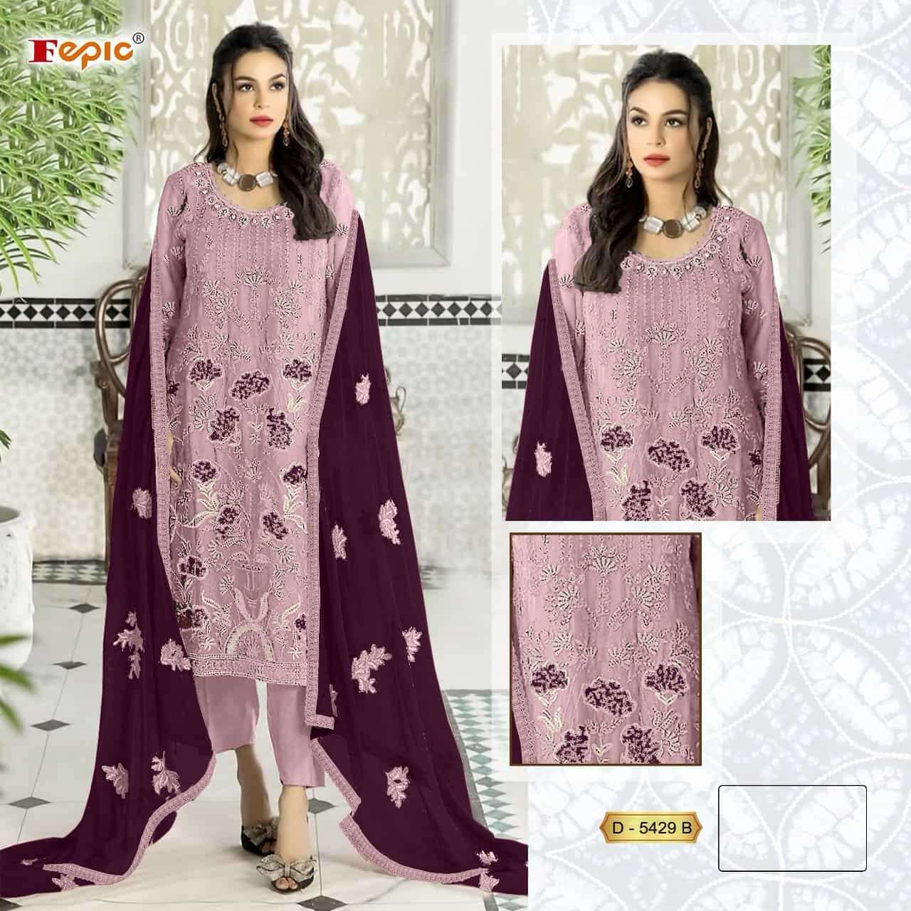 Fepic Rosemeen Embroidered Georgette Salwar Suit view 3