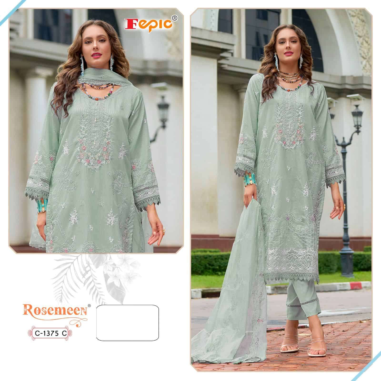 Fepic C 1375 C Festive Wear Style Designer Pakistani Suit Collection