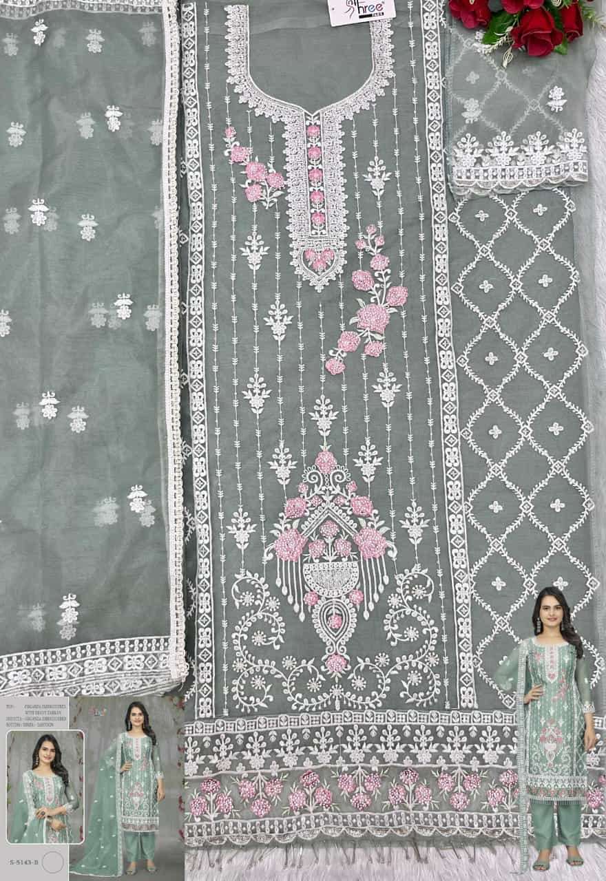 Shree Fabs S 5143 B Pakistani Designer Organza Suit Exporter view 2