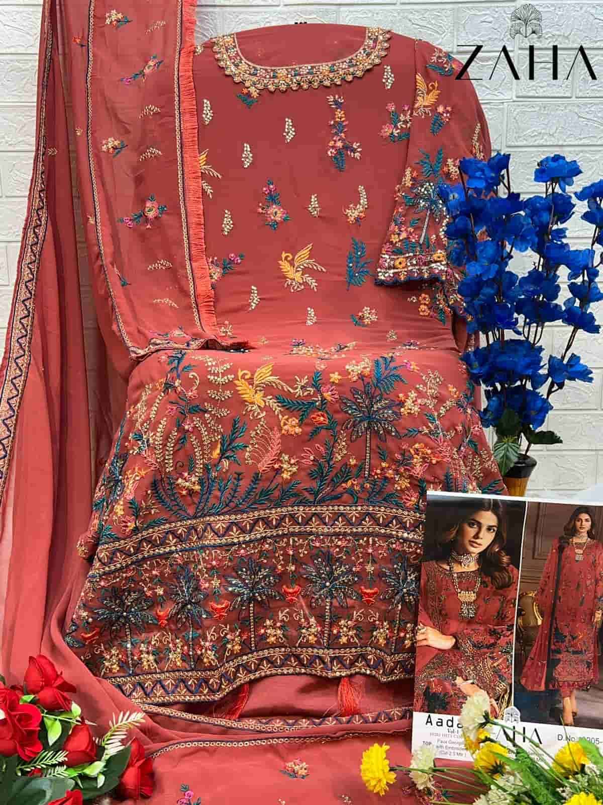 Zaha Aadab Vol 1 10205 Colors Pakistani Festive Wear Style Designer Suit view 6