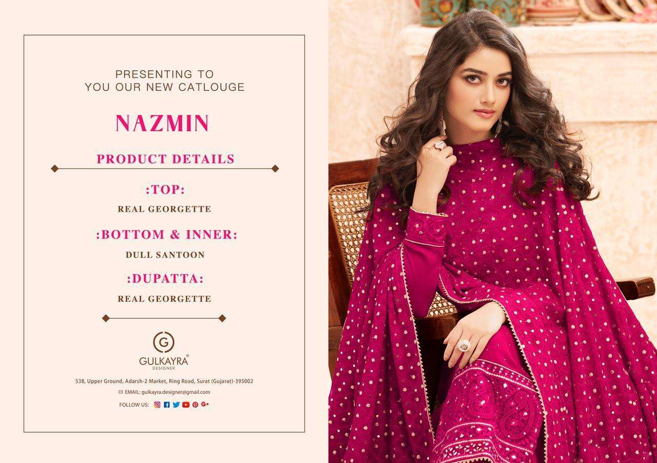 Gulkayra Nazmin Straight Suit party Wear Collection at Best Rate view 12