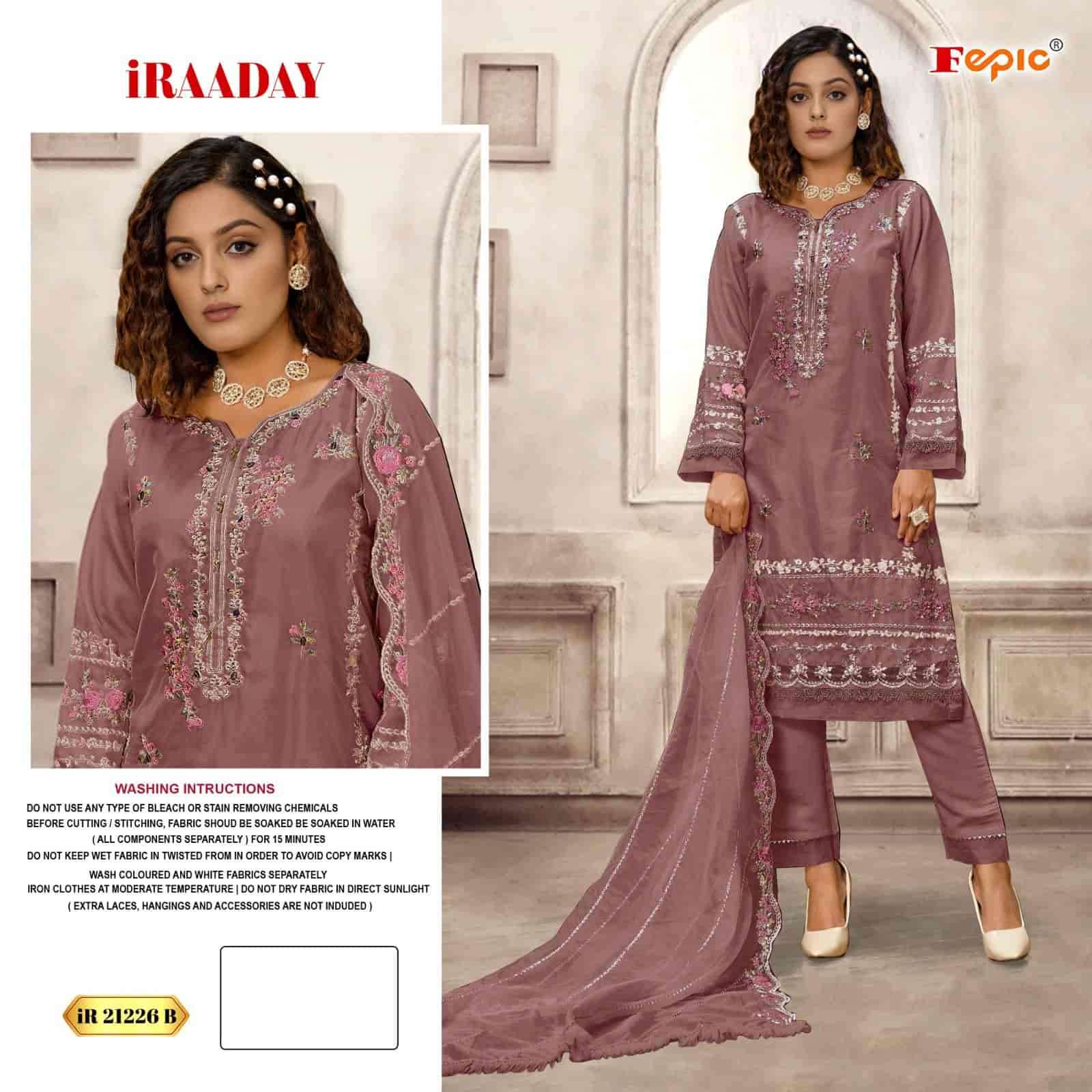 Fepic IR 21226 Colors Pakistani Designer Organza Salwar Kameez Wholesalers view 2