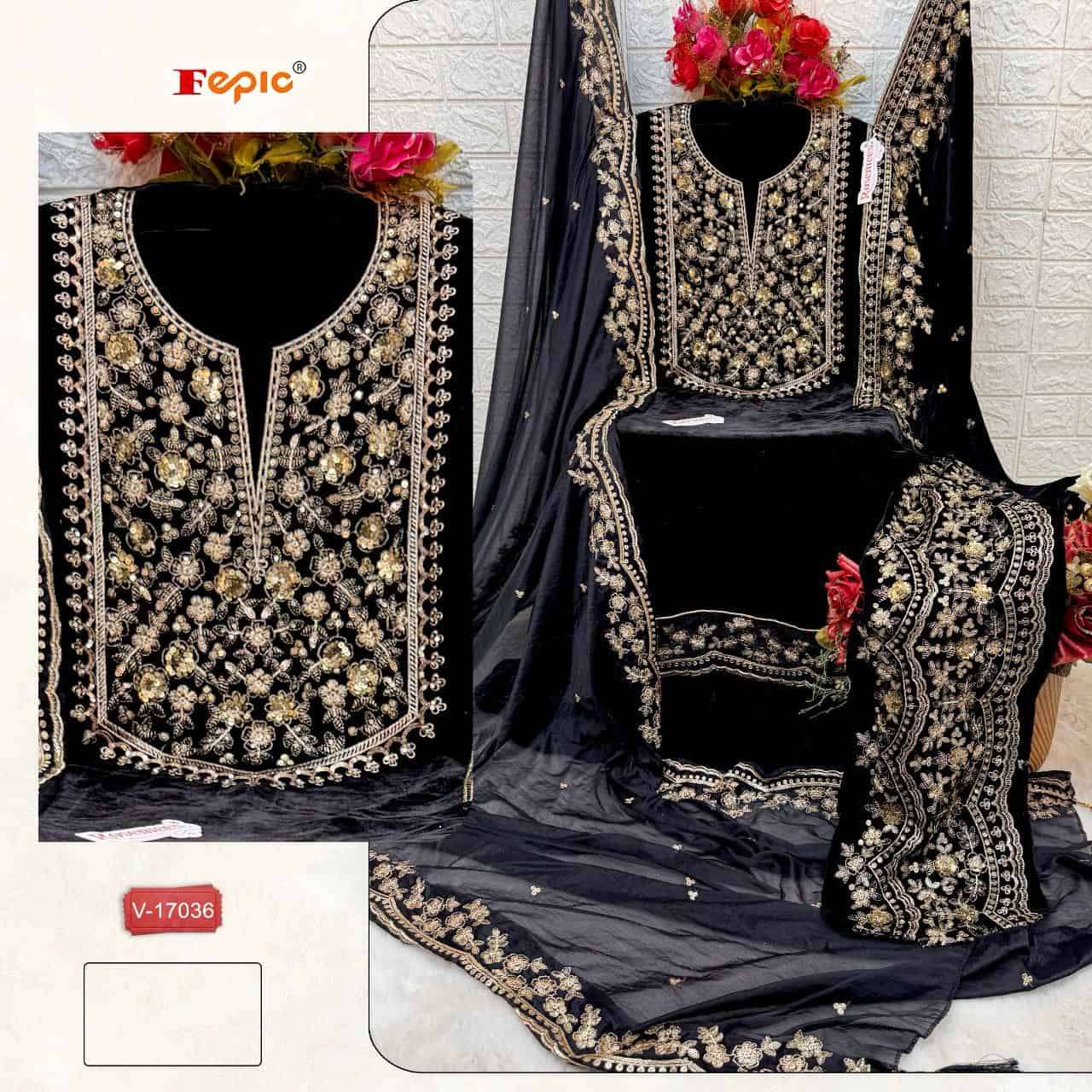 Fepic Rosemeen Velvet Pakistani Suit view 3