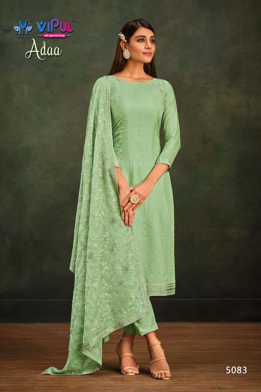 Vipul Adaa Party Wear Organza Designer Salwar Kameez view 13