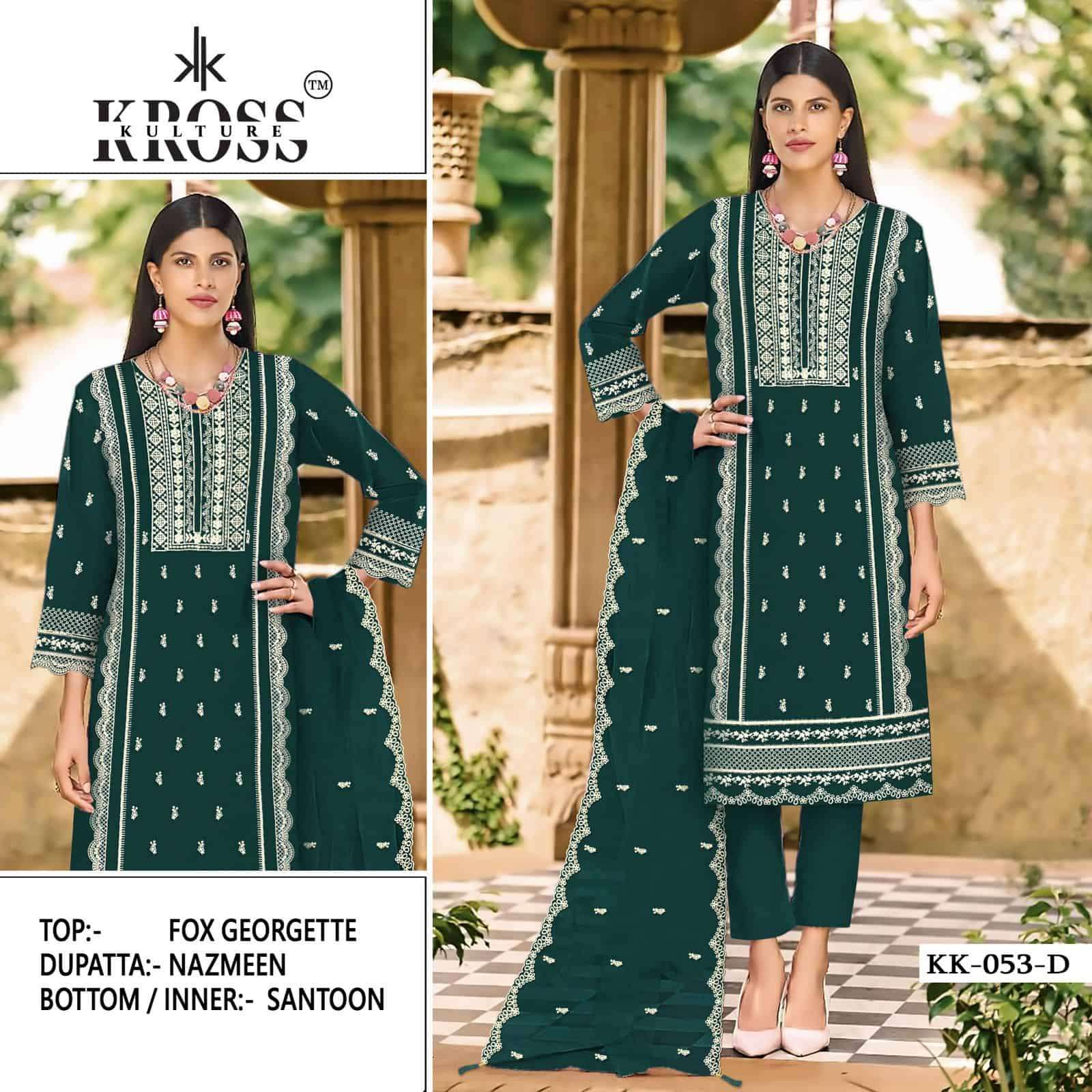 Kross Kulture KK 053 Colors Pakistani Festive Wear Style Latest Designer Suit Wholesalers view 3