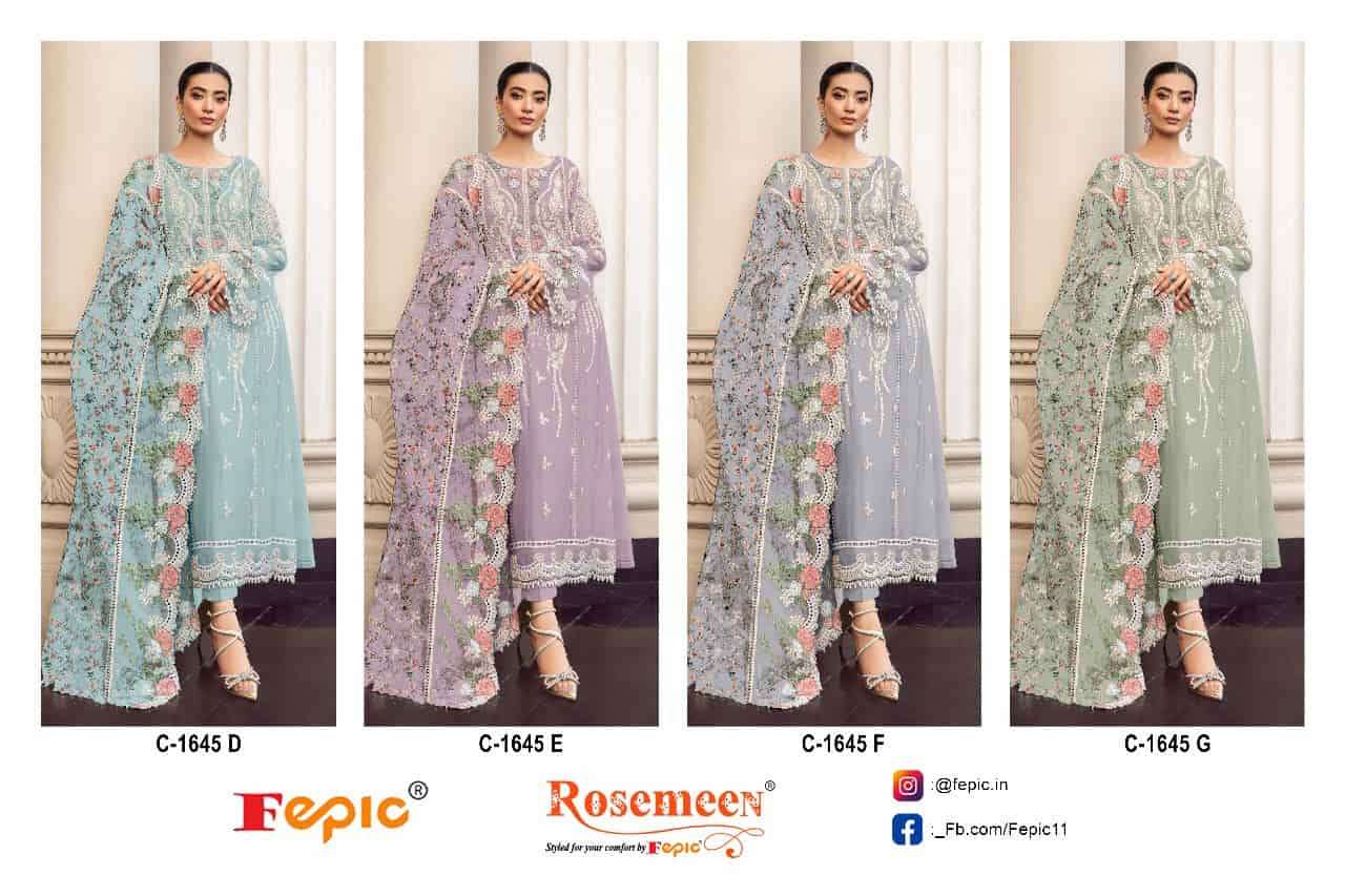 Fepic C 1645 Colors Festive Wear style Designer Pakistani Salwar Suit Wholesalers view 5