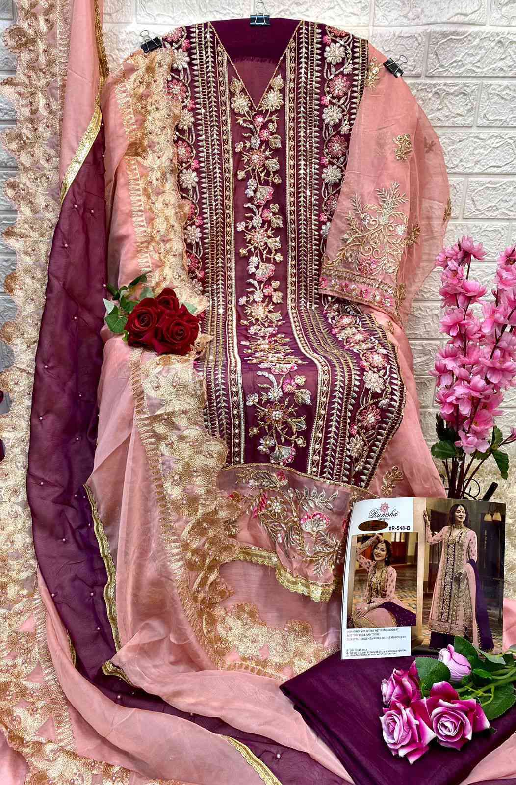 Ramsha R 548 Nx Heavy Work Pakistani Dress Latest Collection Exporter view 5
