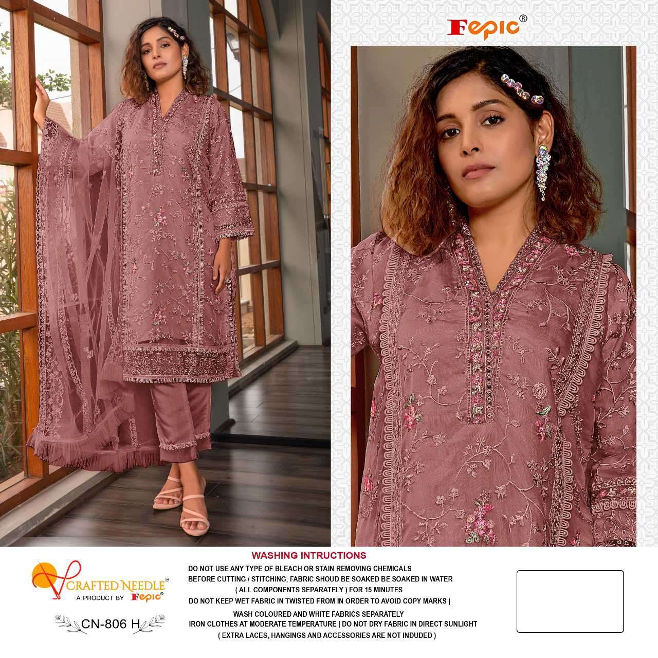 Fepic Pakistani Organza Suit - CN806 view 3
