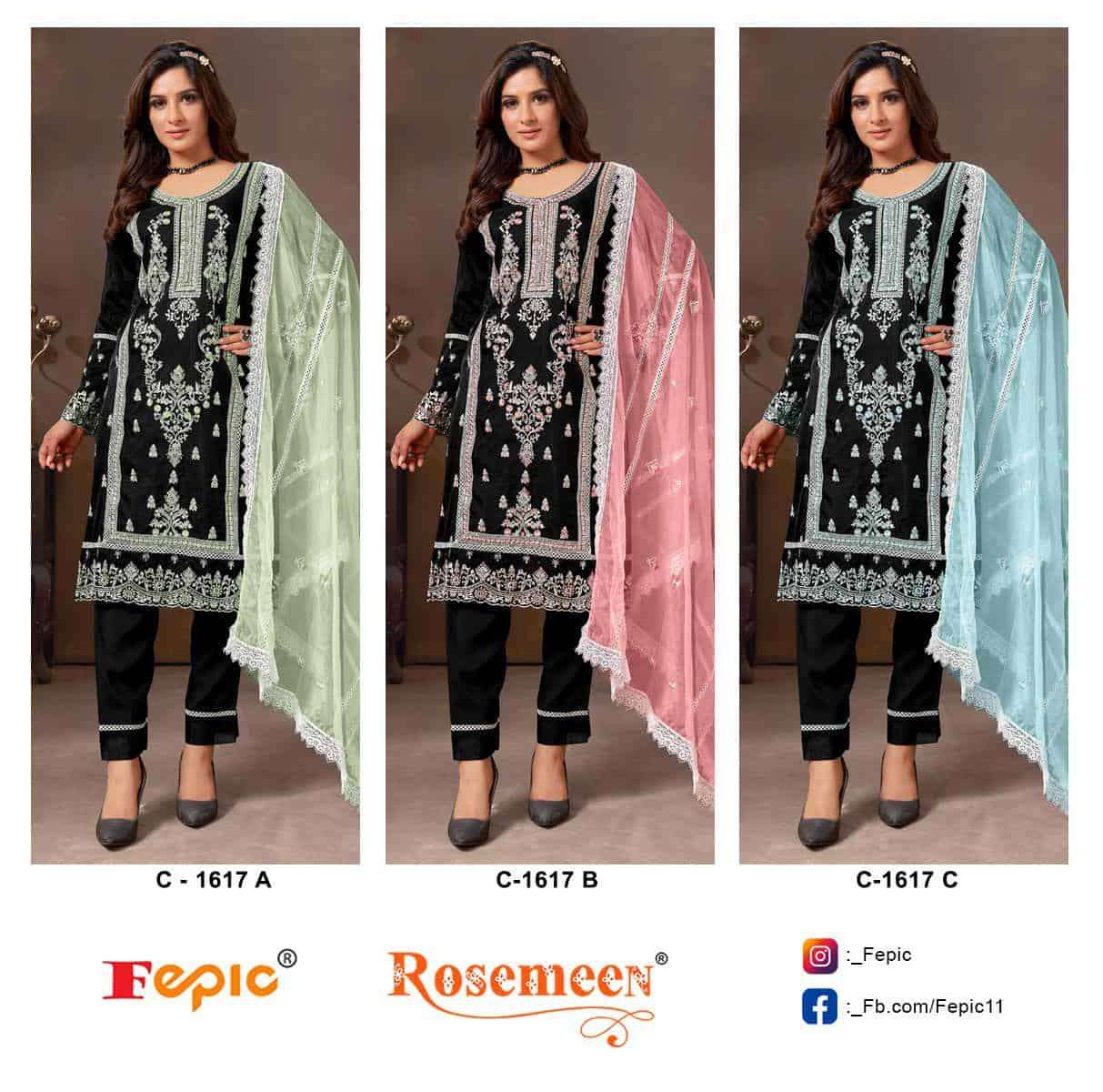 Fepic C 1617 Colors Pakistani Festive Wear Style Salwar Suit Online view 4