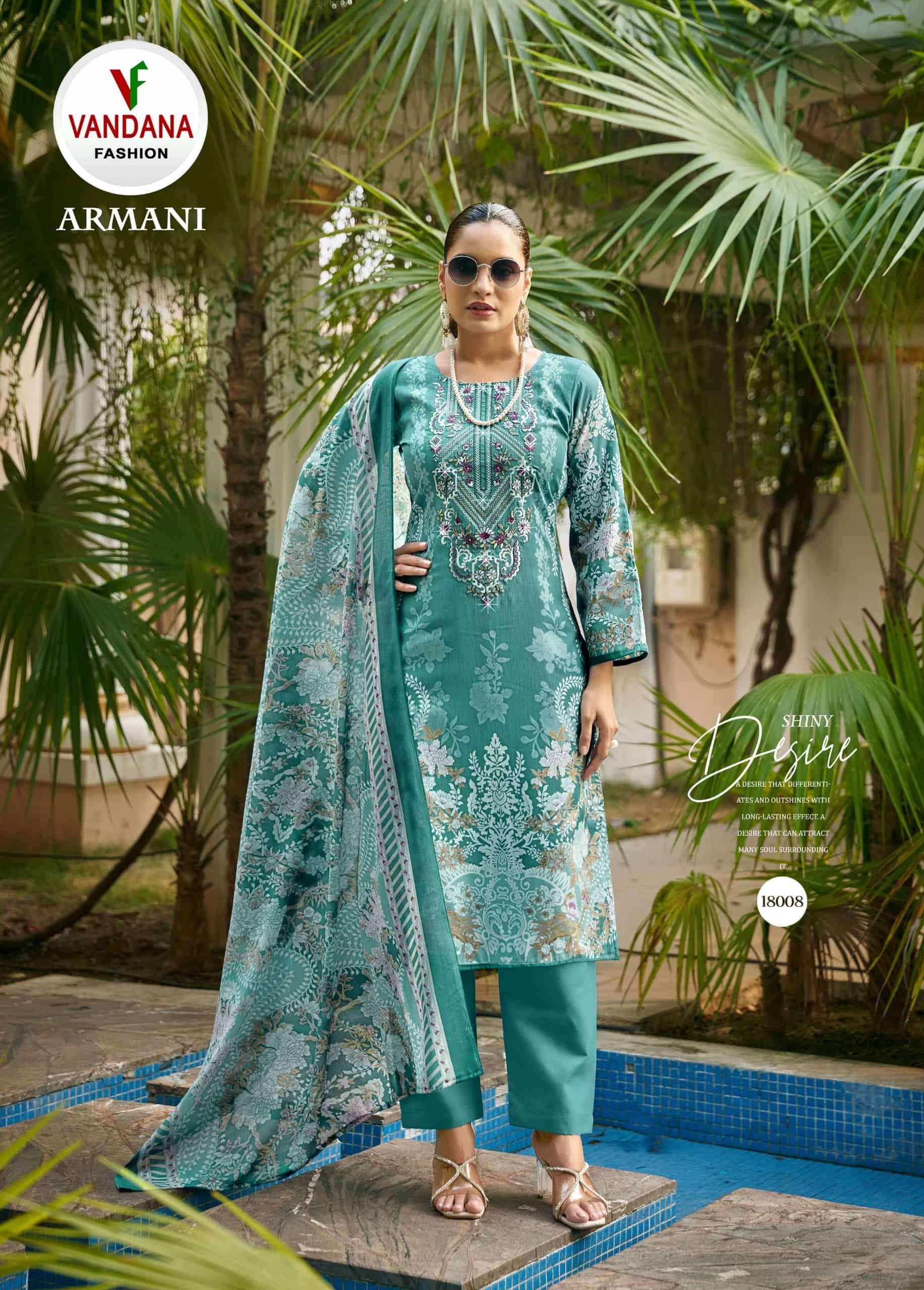 Vandana Fashion Armani Vol 18 Fancy Cotton Dress Catalog view 8