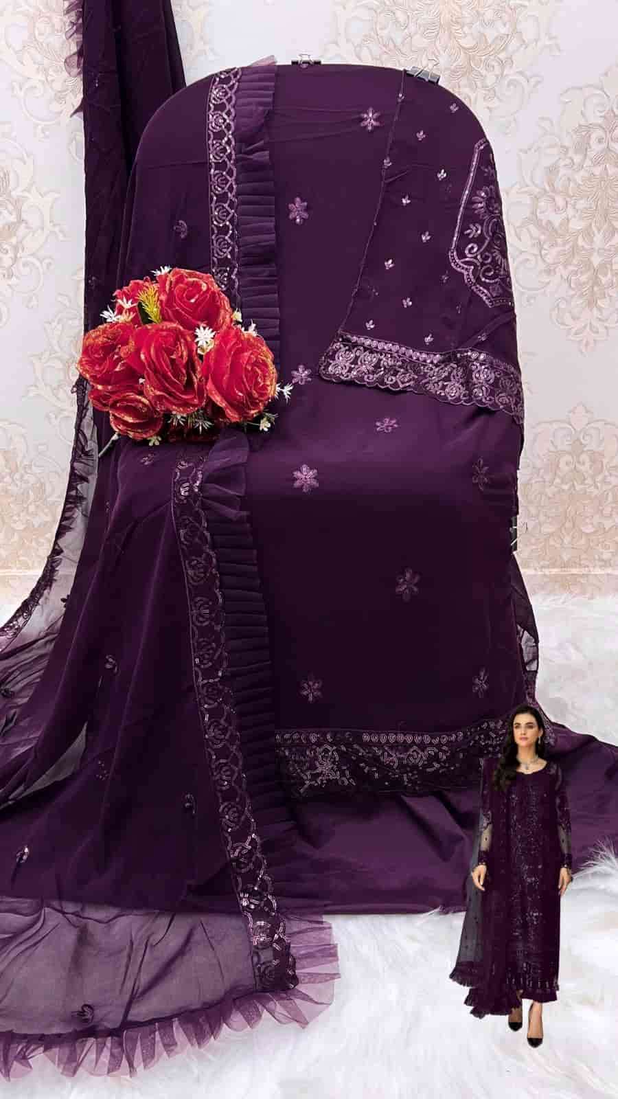 Shanaya Rose Hand Craft S 160 Colors Pakistani Party Wear Style Designer Suit Wholesalers view 11