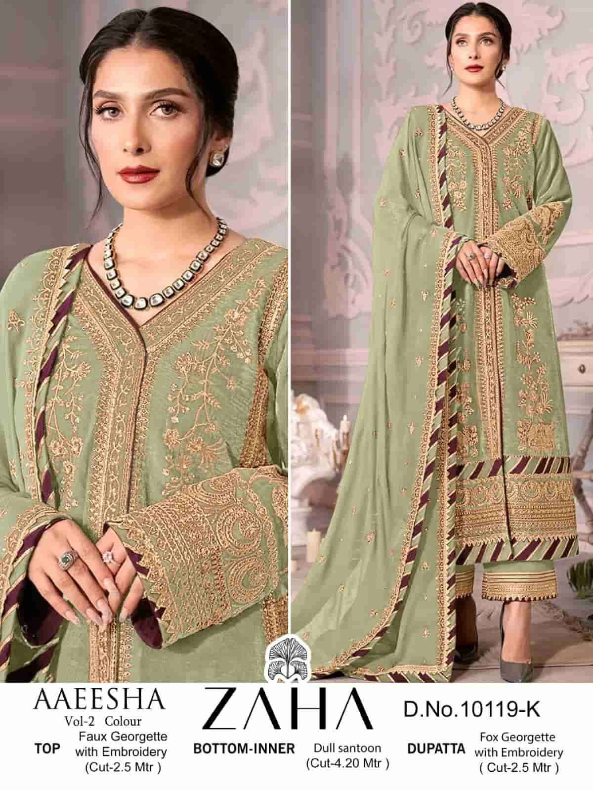 Zaha Aaeesha Vol 2 Embroidered Salwar Suit view 5