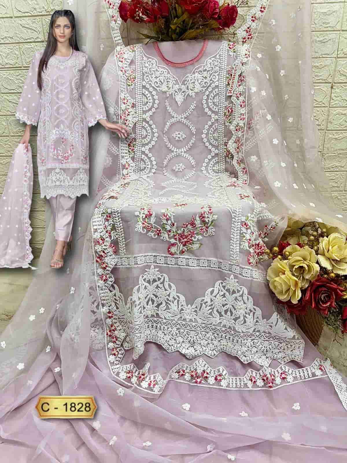 Fepic C 1828 A Pakistani Style Designer Embroidered Suit Exporter view 2