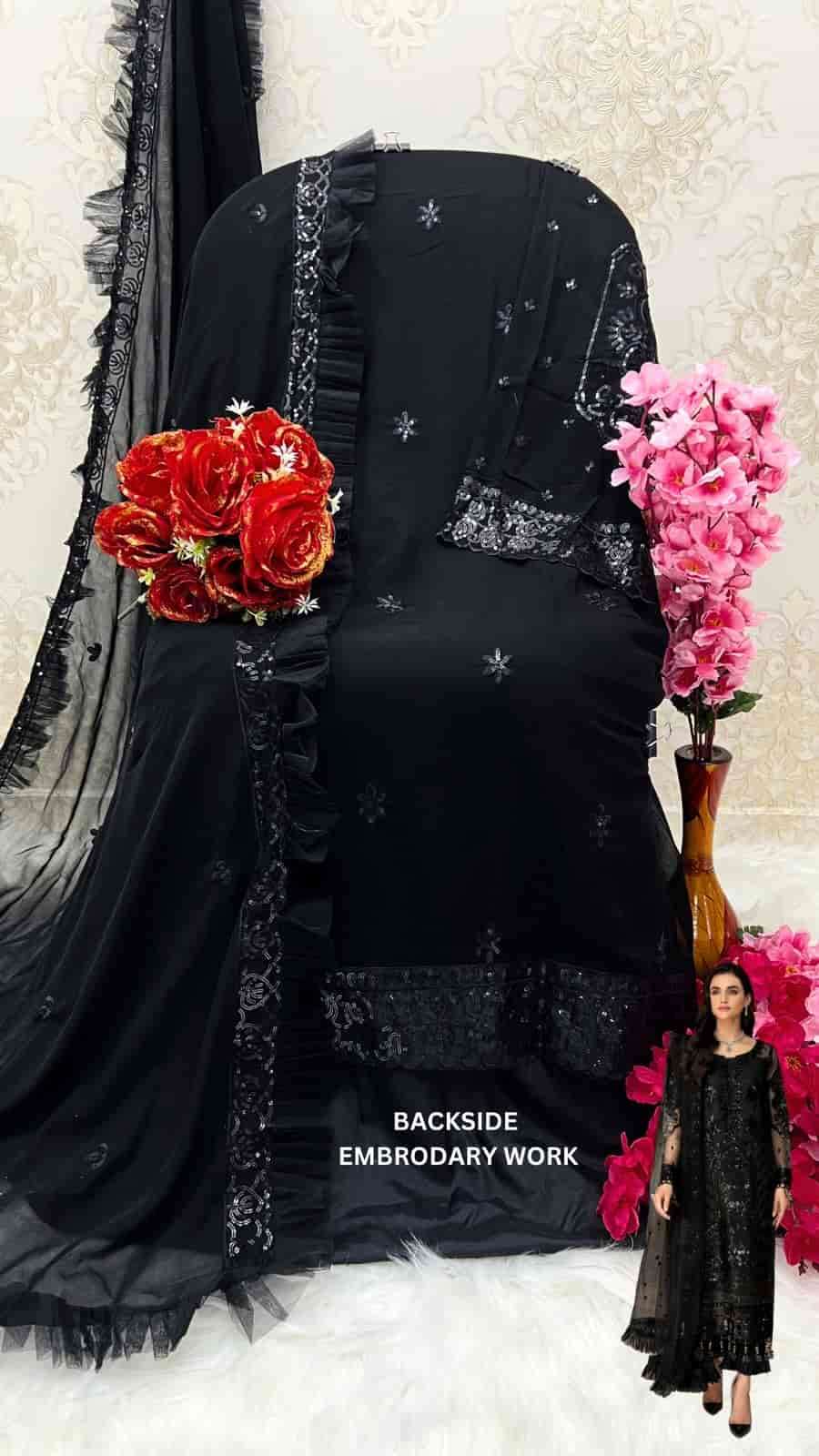 Shanaya Rose Hand Craft S 160 Colors Pakistani Party Wear Style Designer Suit Wholesalers view 10