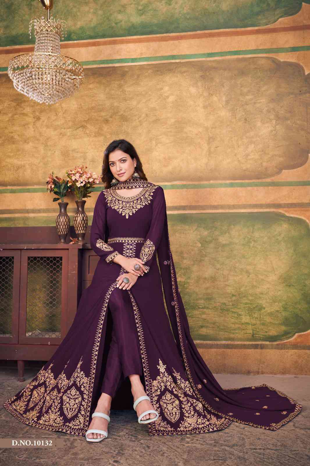 Anjubaa Vol 13 Designer Front Cut Party Wear Dress view 8