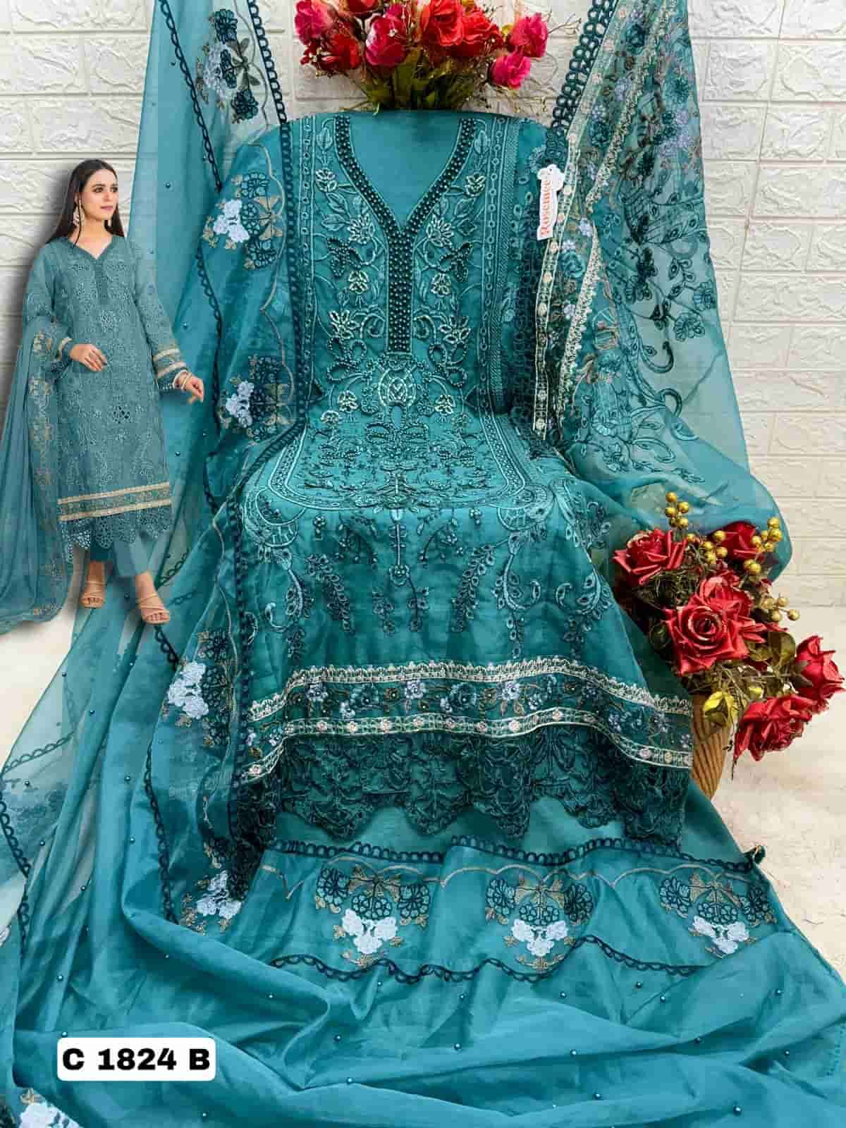 Fepic C 1824 B Latest Fancy embroidered Designer Salwar Suit Collection view 2