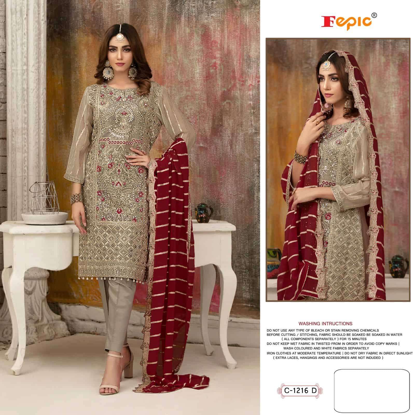 Fepic Rosemeen Heavy Handwork Pakistani Suit view 7