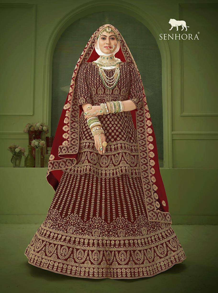 Senhora Peplum Bridal heritage Vol 8 Designer Heavy Work Bridal Dress Collection view 6