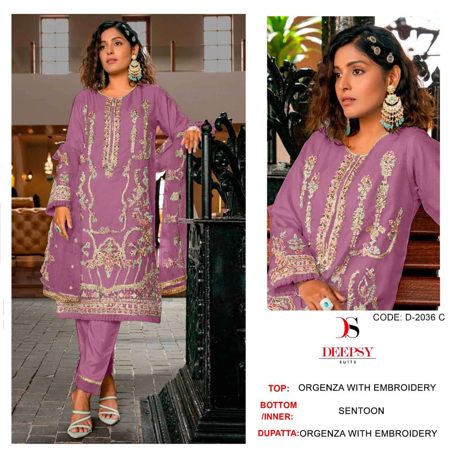 Deepsy D 2036 Colors Festive Wear Style Heavy Designer Pakistani Suit Wholesalers view 4
