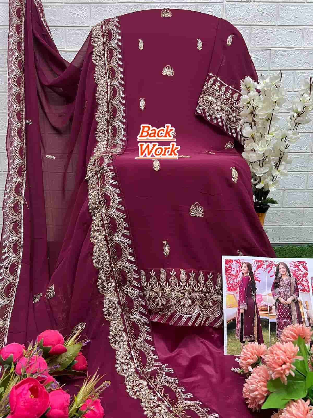 Al Khushbu 6026 Festive Wear Style Embroidered Suit Collection view 3