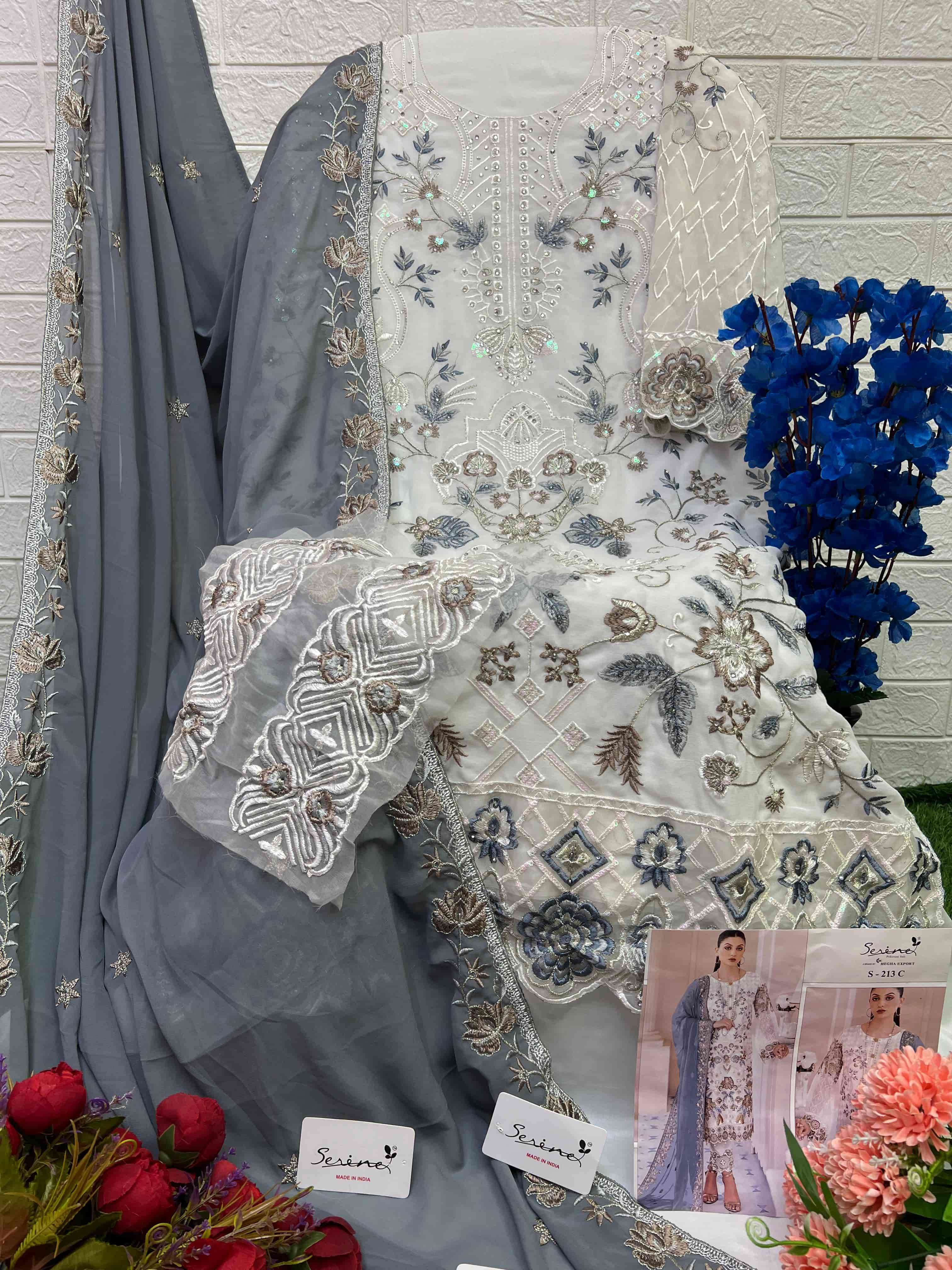 Megha Export S 213 Colors Pakistani Designer Latest Style Festive Suit Wholesalers view 7