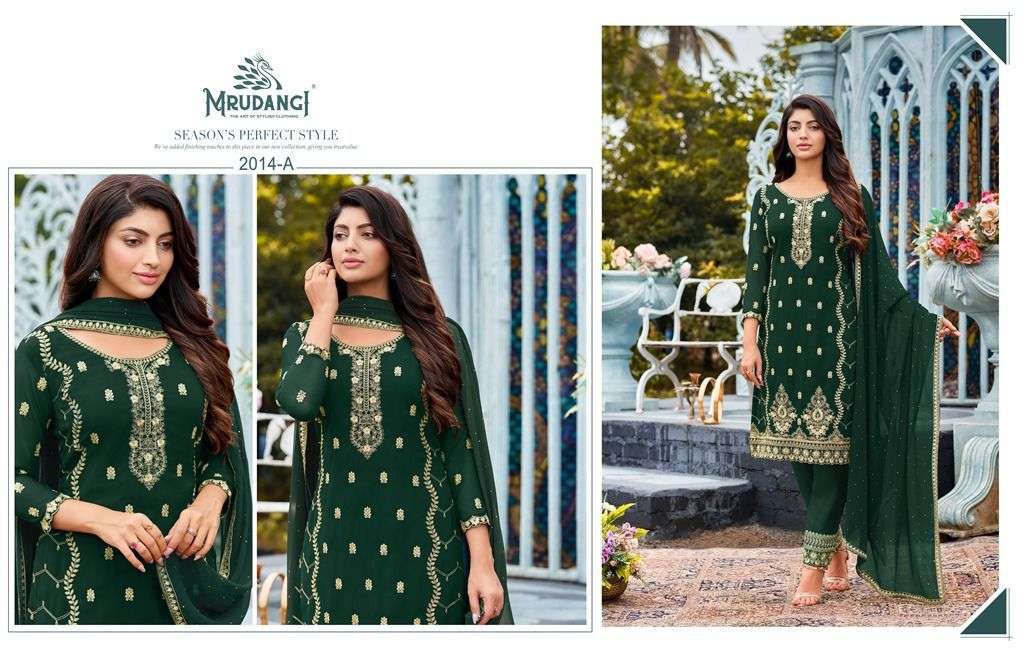 Mrudangi Kashish 2014 Colors Party Wear Straight Suit view 6