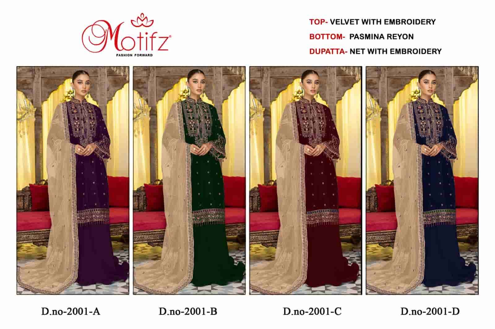 Motifz 2001 Colors Pakistani Wedding Wear Style Designer Suit Wholesalers view 5