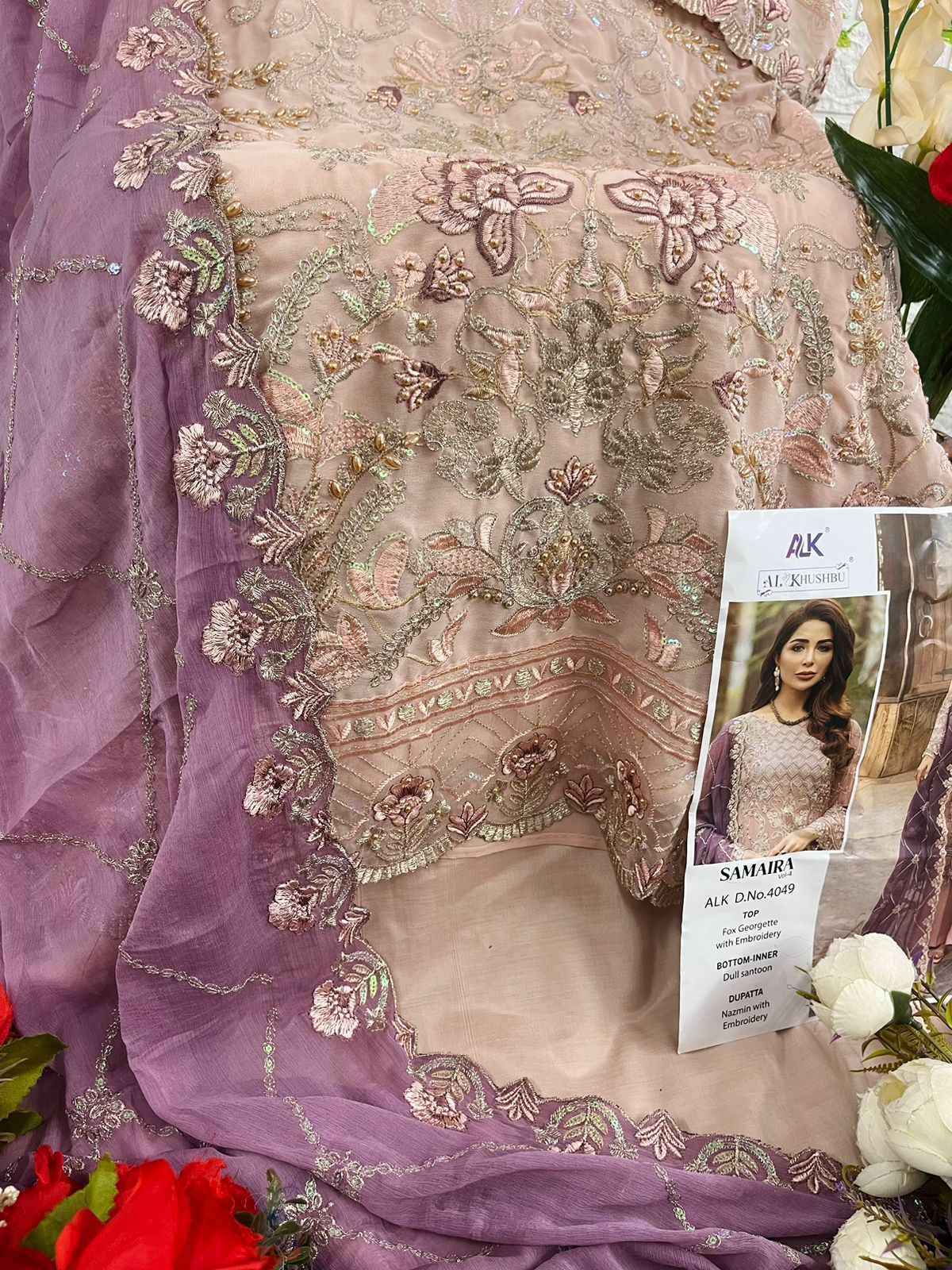 Al Khushbu Samaira Vol 4 Heavy Work Pakistani Suit New Collection view 10