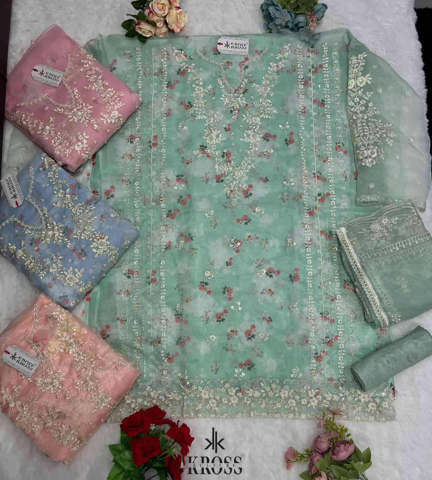 Kross Kulture KK 072 Colors Pakistani Festive Wear Style Designer Suit Wholesalers view 7
