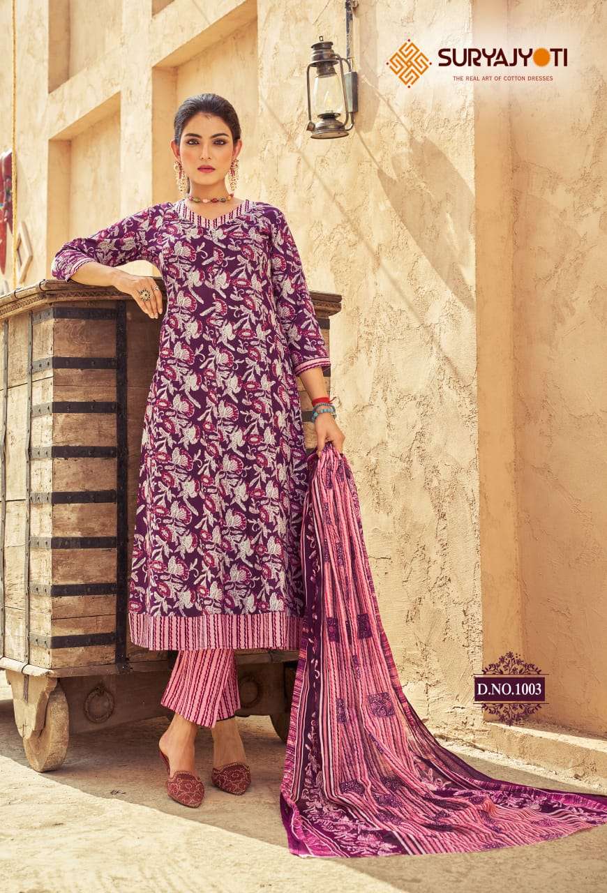 Rashmika Cotton Anarkali Suit Set view 6
