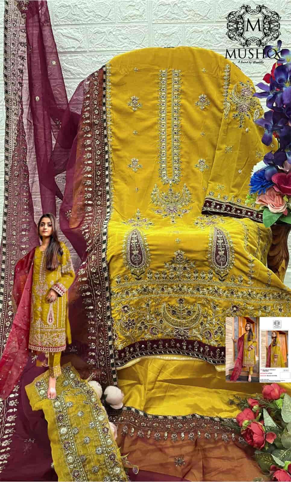 Mushq M 271 Colors Pakistani New Designs Winter Wear Salwar Suit Wholesalers view 6